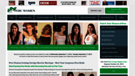 What Peru-women.com website looked like in 2019 (4 years ago)