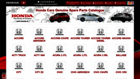 What Parts-honda.uk website looked like in 2019 (4 years ago)