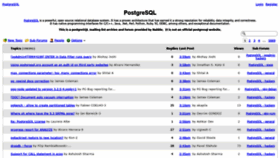 What Postgresql-archive.org website looked like in 2019 (4 years ago)
