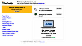 What Plantertomato.com website looked like in 2019 (4 years ago)