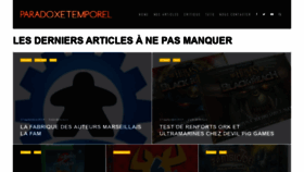What Paradoxetemporel.fr website looked like in 2019 (4 years ago)