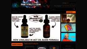 What Partynuts.com website looked like in 2019 (4 years ago)