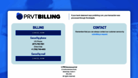 What Prvtbilling.com website looked like in 2019 (4 years ago)