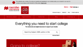 What Palgravehighered.com website looked like in 2019 (4 years ago)