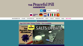 What Peacefulpillhandbook.com website looked like in 2019 (4 years ago)