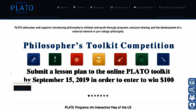 What Plato-philosophy.org website looked like in 2019 (4 years ago)