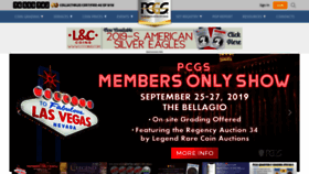 What Pcgs.com website looked like in 2019 (4 years ago)
