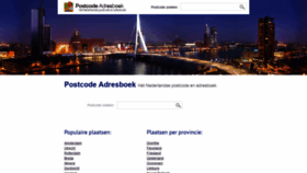 What Postcode-adresboek.nl website looked like in 2019 (4 years ago)
