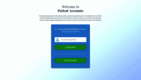 What Patientaccounts.net website looked like in 2019 (4 years ago)