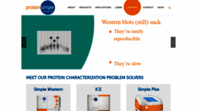 What Proteinsimple.com website looked like in 2019 (4 years ago)