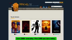 What Pipocas.tv website looked like in 2019 (4 years ago)