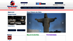 What Palmeirafm.com.br website looked like in 2019 (4 years ago)