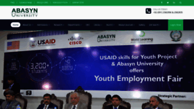 What Peshawar.abasyn.edu.pk website looked like in 2019 (4 years ago)