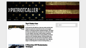 What Patriotcaller.com website looked like in 2019 (4 years ago)