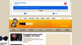 What Pesweb.cz website looked like in 2019 (4 years ago)