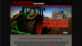 What Plowboyequipment.com website looked like in 2019 (4 years ago)