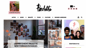 What Paulette-magazine.com website looked like in 2019 (4 years ago)