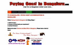 What Payingguestinbengaluru.com website looked like in 2019 (4 years ago)