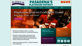 What Playhousedistrict.org website looked like in 2019 (4 years ago)