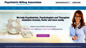 What Psychiatricbilling.com website looked like in 2019 (4 years ago)