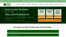 What Propertytraining.com.au website looked like in 2019 (4 years ago)