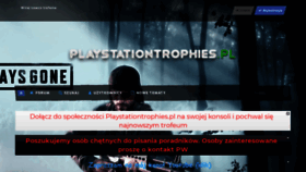 What Playstationtrophies.pl website looked like in 2019 (5 years ago)