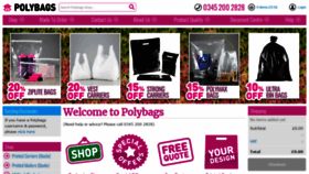 What Polybags.co.uk website looked like in 2019 (5 years ago)