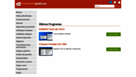 What Programasgratis.es website looked like in 2019 (4 years ago)