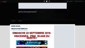 What Pmuchampionsturf.over-blog.fr website looked like in 2019 (4 years ago)