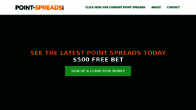 What Point-spreads.com website looked like in 2019 (4 years ago)