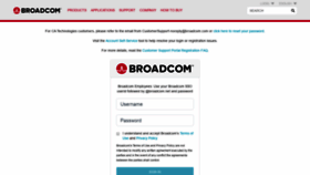 What Portal.broadcom.com website looked like in 2019 (4 years ago)