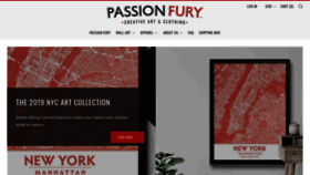 What Passionfury.com website looked like in 2019 (4 years ago)