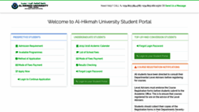 What Portal.alhikmah.edu.ng website looked like in 2019 (4 years ago)