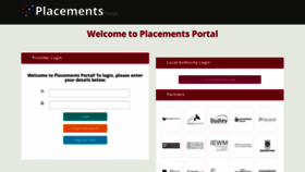 What Placementsportal.co.uk website looked like in 2019 (4 years ago)