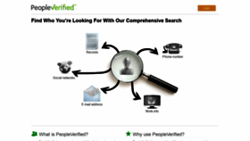 What Peopleverified.com website looked like in 2019 (4 years ago)