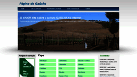 What Paginadogaucho.com.br website looked like in 2019 (4 years ago)