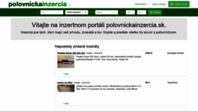 What Polovnickainzercia.sk website looked like in 2019 (4 years ago)