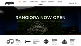 What Pushbikes.co.nz website looked like in 2019 (6 years ago)