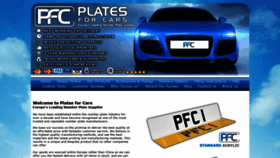 What Plates4cars.co.uk website looked like in 2019 (4 years ago)