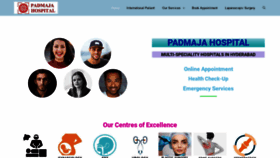 What Padmajahospital.in website looked like in 2019 (4 years ago)