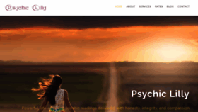 What Psychiclilly.com website looked like in 2019 (4 years ago)