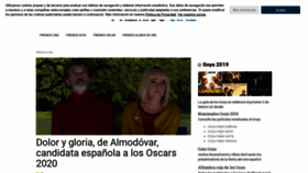 What Premios-cine.com website looked like in 2019 (4 years ago)