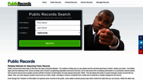 What Publicrecords-search.org website looked like in 2019 (4 years ago)