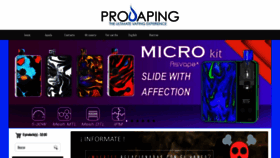 What Provaping.com website looked like in 2019 (4 years ago)