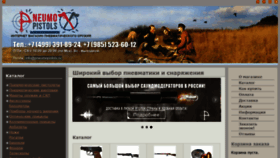 What Pneumopistols.ru website looked like in 2019 (6 years ago)