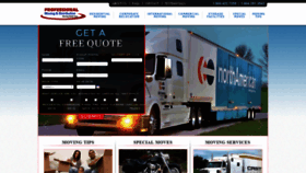 What Professionalmoving.net website looked like in 2019 (4 years ago)