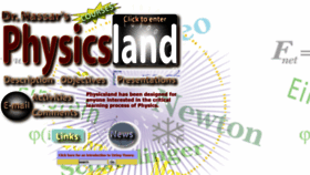 What Physicsland.com website looked like in 2019 (4 years ago)