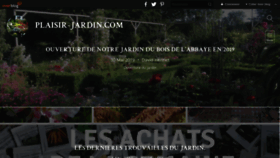 What Plaisir-jardin.com website looked like in 2019 (4 years ago)