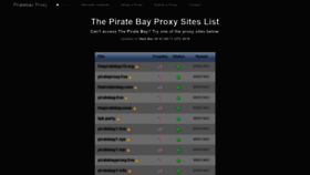 What Piratebayproxy.info website looked like in 2019 (4 years ago)