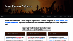 What Powerkaraoke.net website looked like in 2019 (4 years ago)